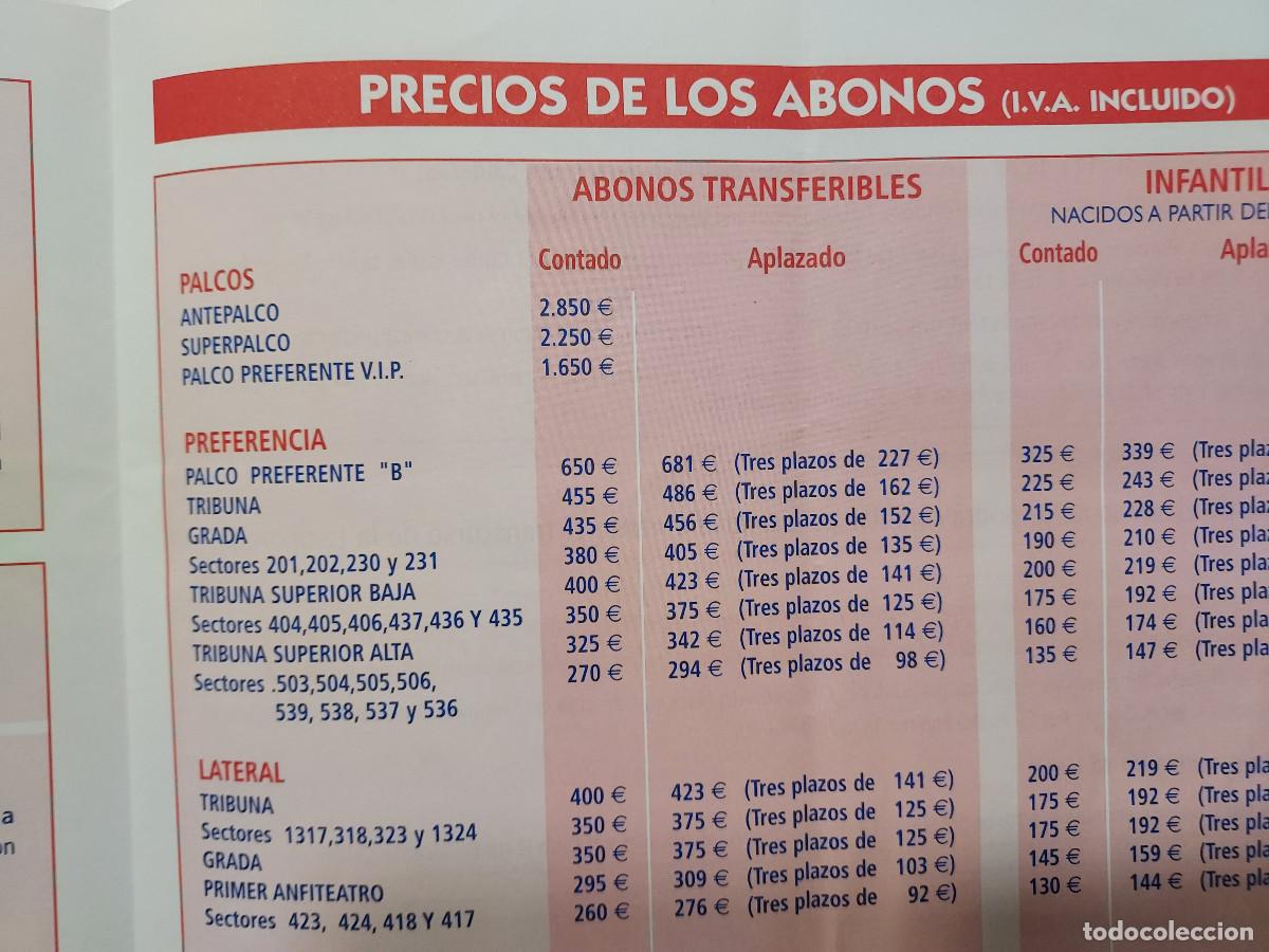 Coleccionismo deportivo: ATL&Eacute;TICO DE MADRID 1903 2003. ABONOS TEMPORADA 2003/2004 - Foto 3