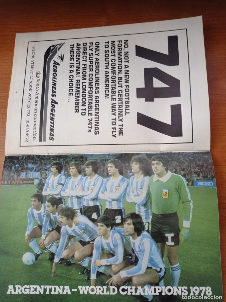 Coleccionismo deportivo: Programa y entrada Inglaterra/ Argentina 1980/ 13 Mayo Diego Maradona - Foto 8
