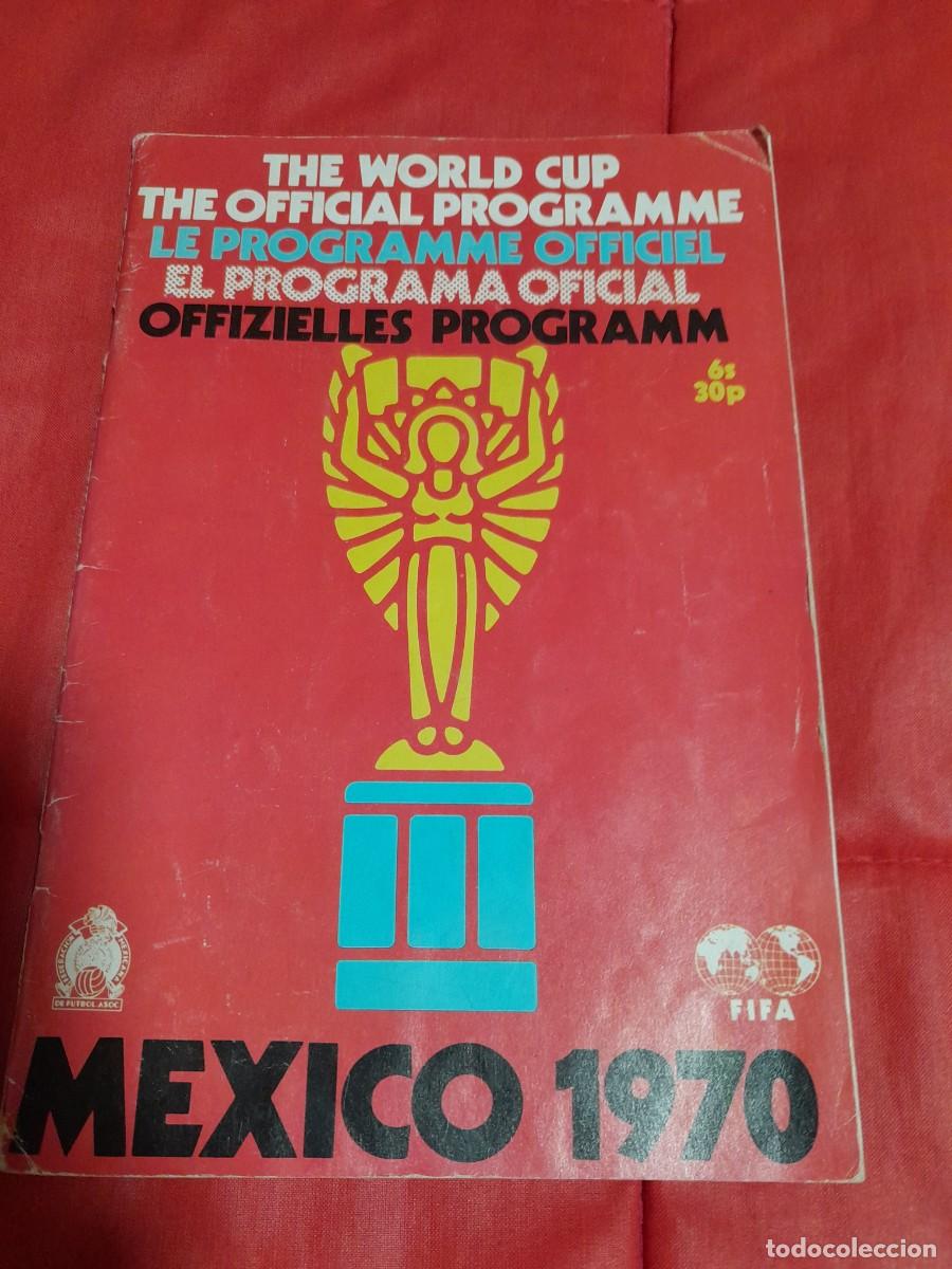 Coleccionismo deportivo: PROGRAMA OFICIAL COPA DEL MUNDO MEXICO 70.VERSION INGLESA.A&Ntilde;O 1970 - Foto 1