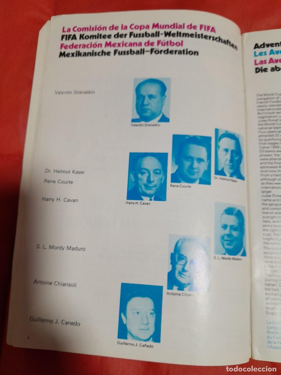 Coleccionismo deportivo: PROGRAMA OFICIAL COPA DEL MUNDO MEXICO 70.VERSION INGLESA.A&Ntilde;O 1970 - Foto 8