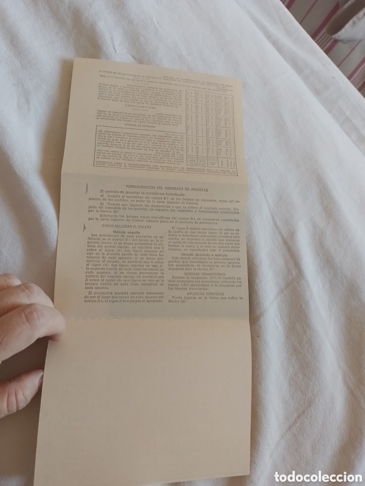 Coleccionismo deportivo: Quiniela 7/5/1978 Jornada 35 sin rellenar - Foto 6