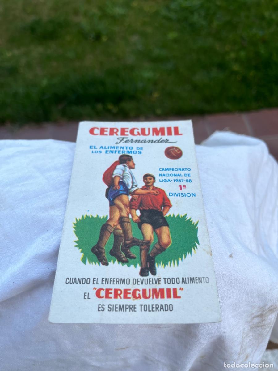 Coleccionismo deportivo: Futbol, liga 57-58, Ceregumil - Foto 1