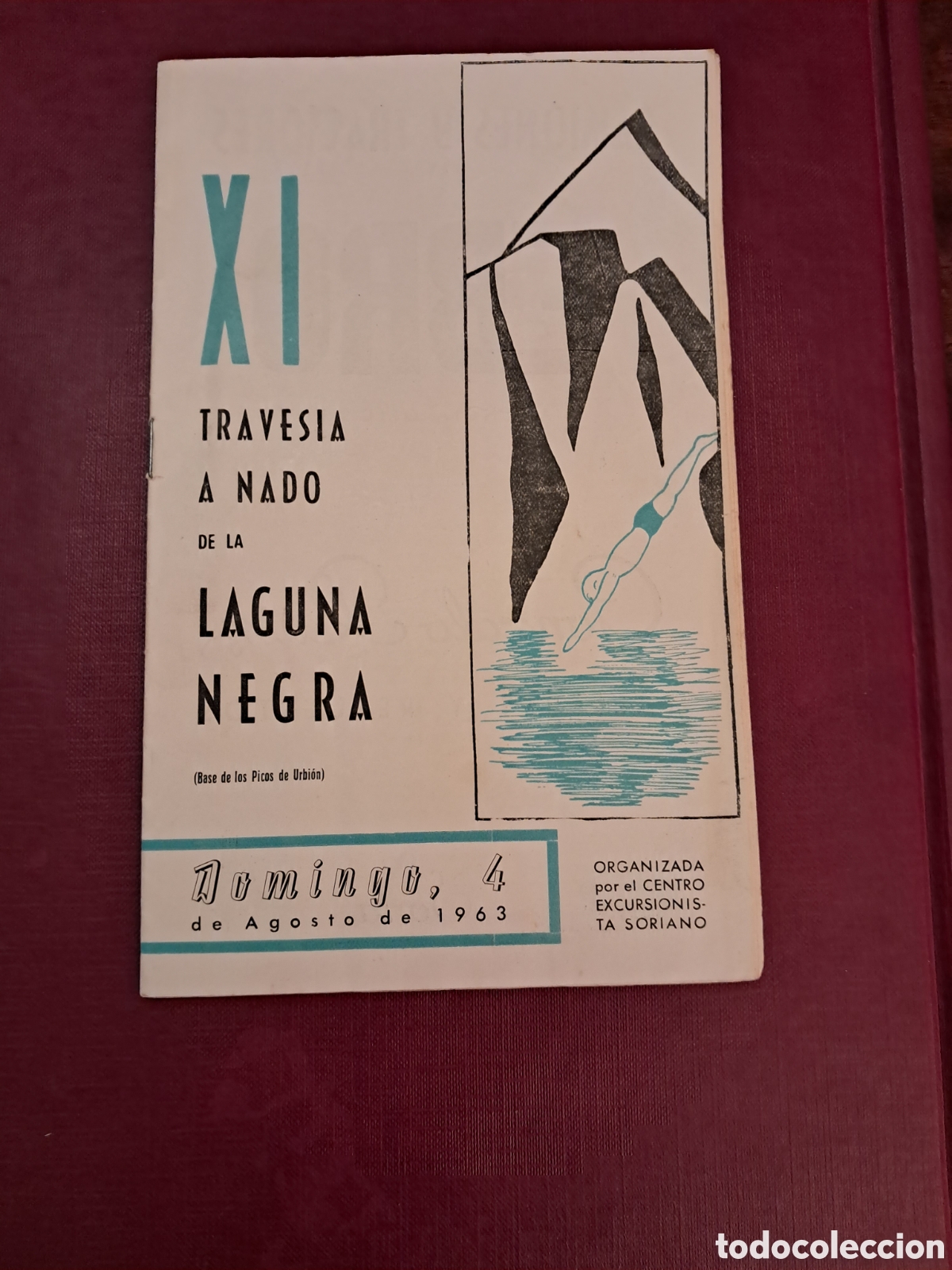Coleccionismo deportivo: Traves&iacute;a a nado Laguna Negra 1963 - Foto 1