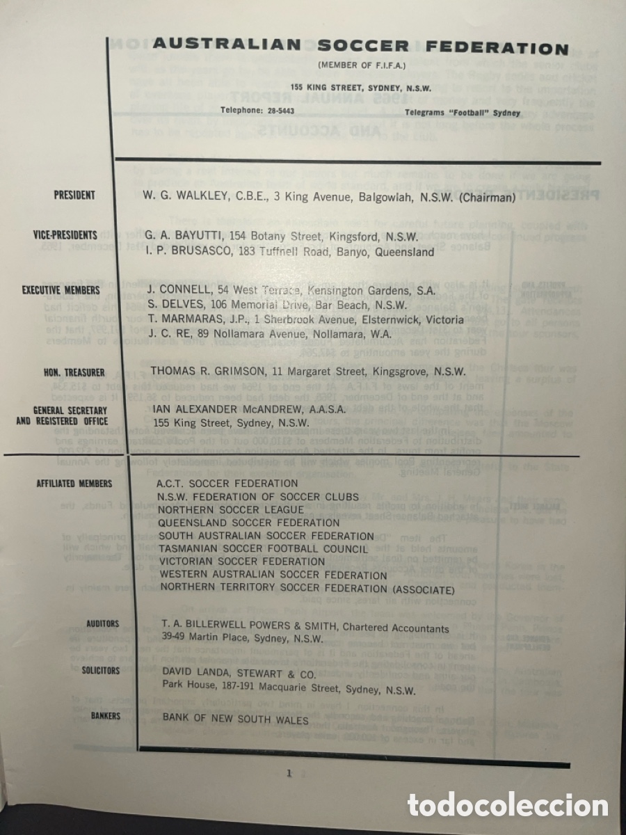 Coleccionismo deportivo: 1965 Australian soccer federation report - Foto 3