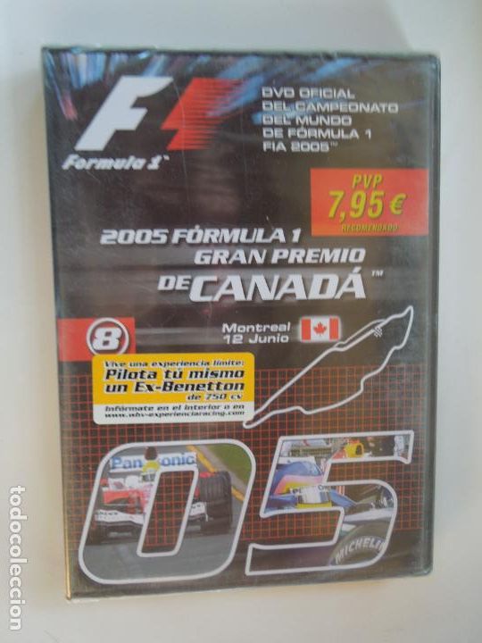 Coleccionismo deportivo: 2005 FORMULA 1 GRAN PREMIO DE CANADA DVD OFICIAL PRECINTADO - Foto 1