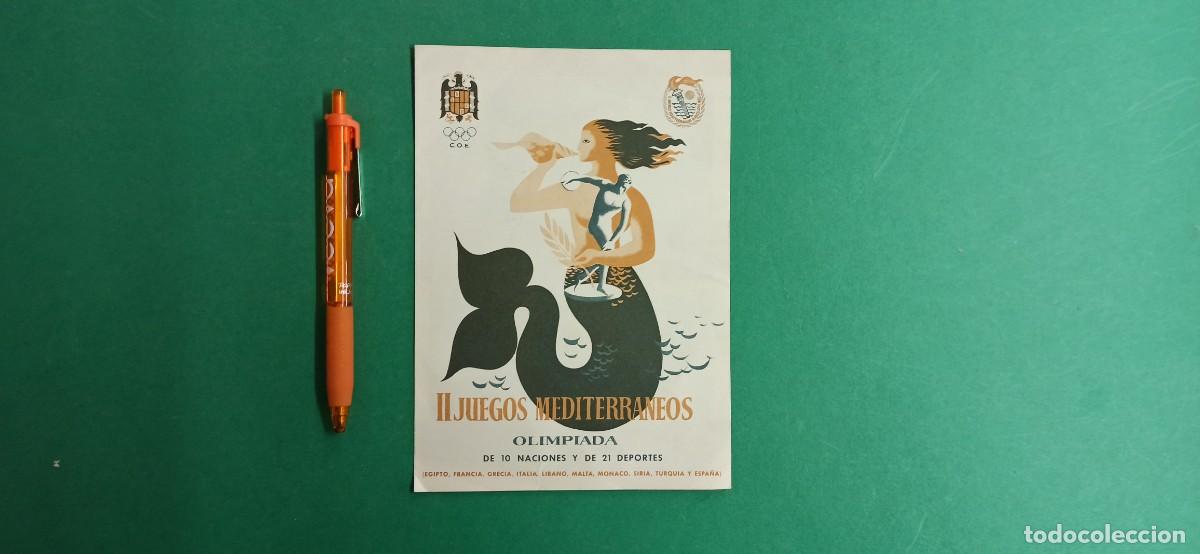 Coleccionismo deportivo: Programa II Juegos Mediterraneos. Olimpiada. Barcelona. 1955. - Foto 1