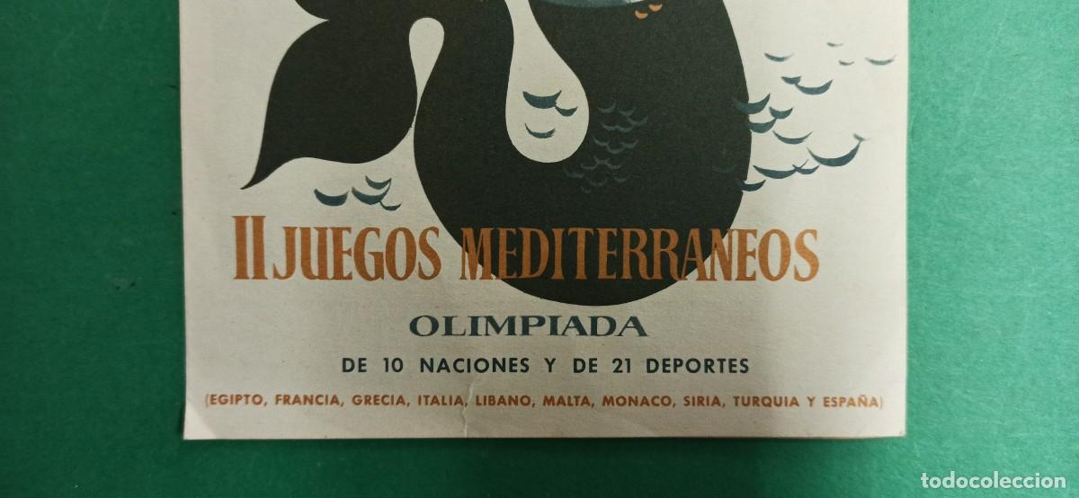Coleccionismo deportivo: Programa II Juegos Mediterraneos. Olimpiada. Barcelona. 1955. - Foto 4