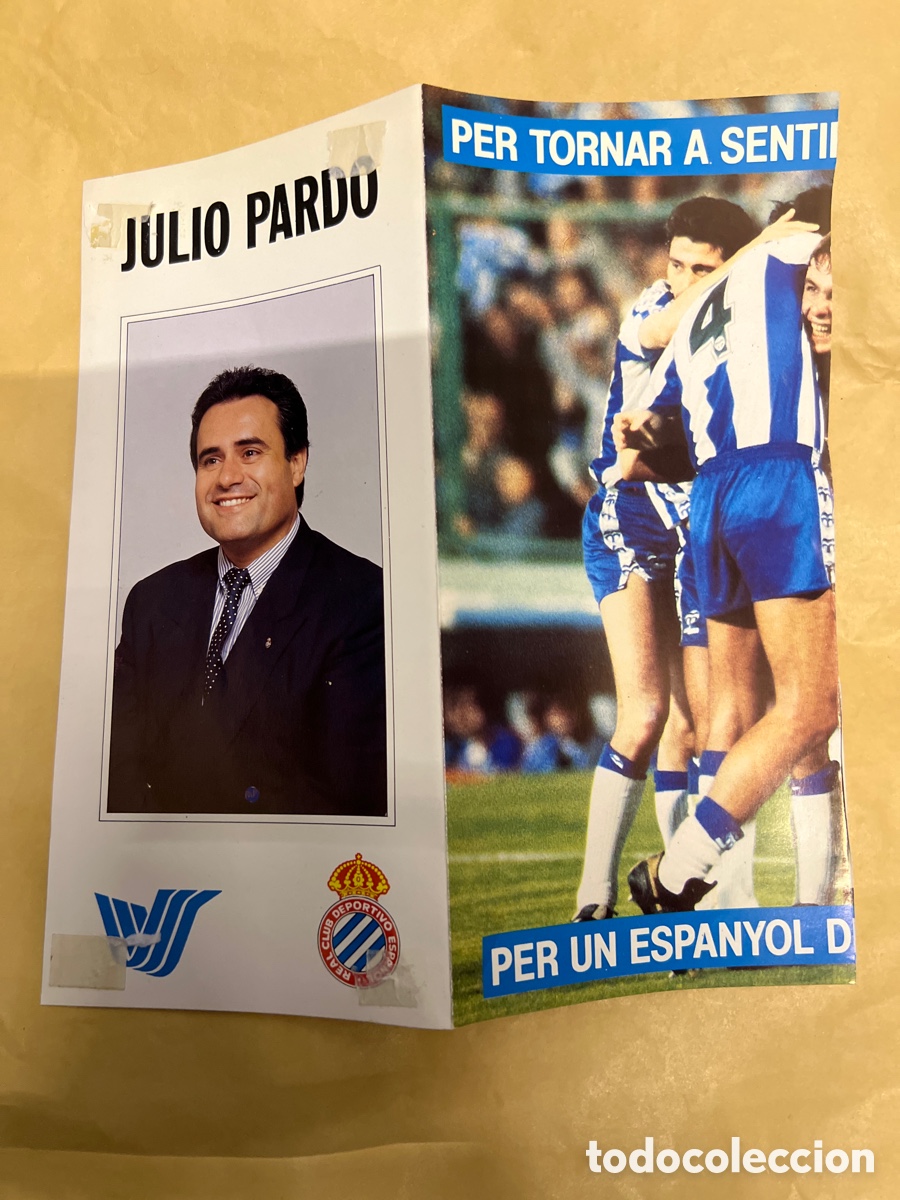 Coleccionismo deportivo: T1/E2/244/46. TR&Iacute;PTICO - R.C.D. ESPANYOL - - Foto 2