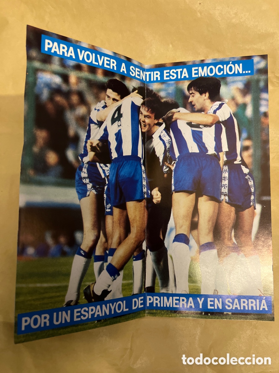 Coleccionismo deportivo: T1/E2/244/46. TR&Iacute;PTICO - R.C.D. ESPANYOL - - Foto 1