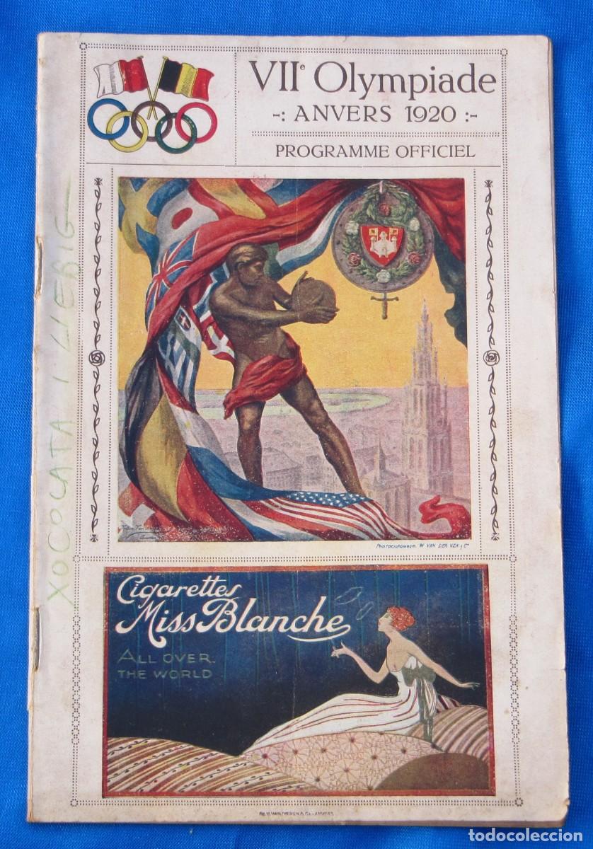 Coleccionismo deportivo: PROGRAMME OFFICIEL VII OLYMPYADE ANVERS, 1920. VII OLIMPIADA. AMBERES. PROGRAMA OFICIAL. - Foto 1