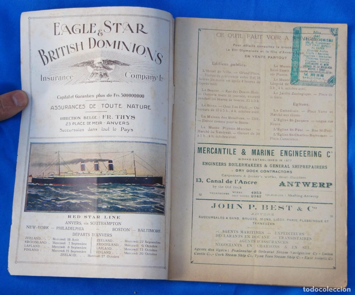 Coleccionismo deportivo: PROGRAMME OFFICIEL VII OLYMPYADE ANVERS, 1920. VII OLIMPIADA. AMBERES. PROGRAMA OFICIAL. - Foto 2