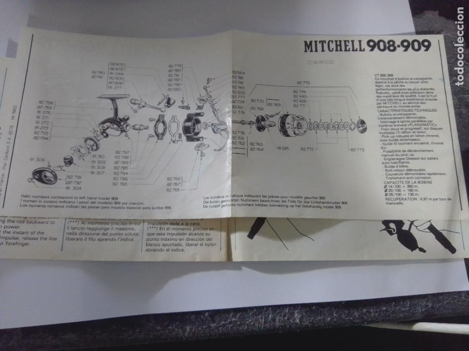 Coleccionismo deportivo: Mitchell 908-909- Libro de Instruciones y uso- En Frances - Foto 10