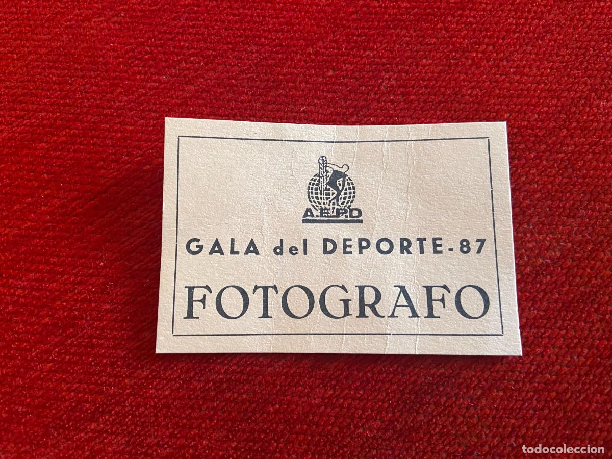 Coleccionismo deportivo: R25722 ENTRADA TICKET GALA DEL DEPORTE 87 1987 A.E.P.D. - Foto 1