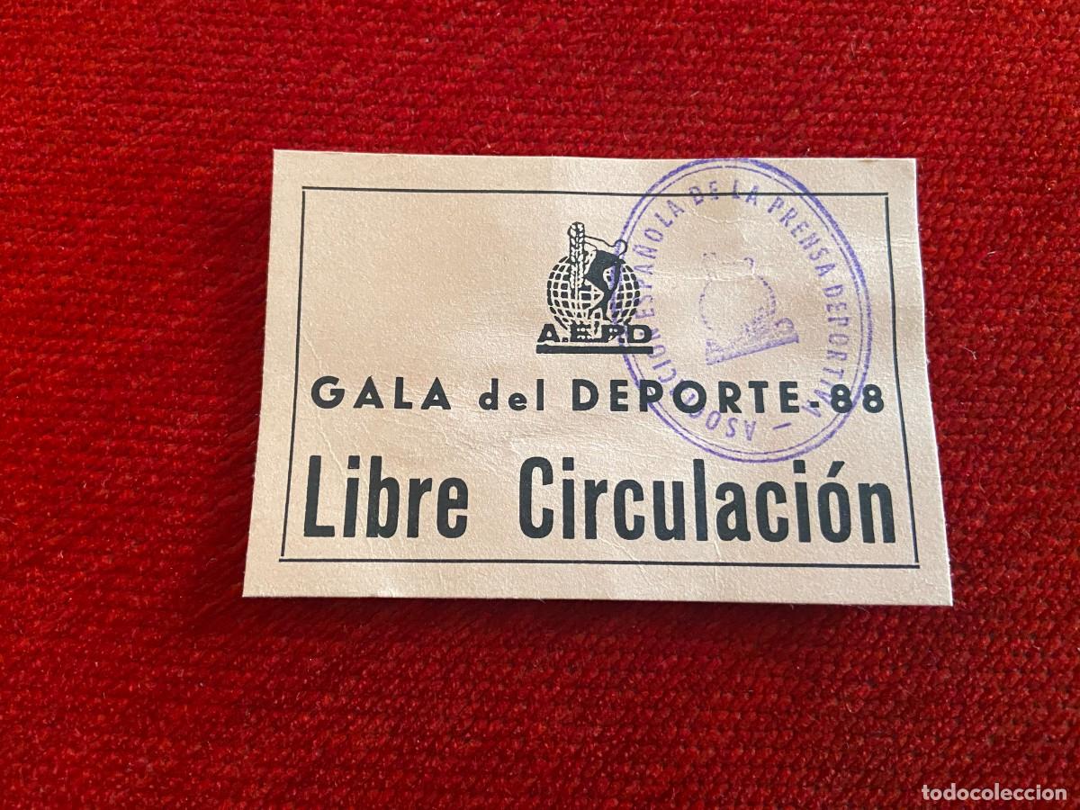 Coleccionismo deportivo: R25723 ENTRADA TICKET GALA DEL DEPORTE 88 1988 A.E.P.D. - Foto 1