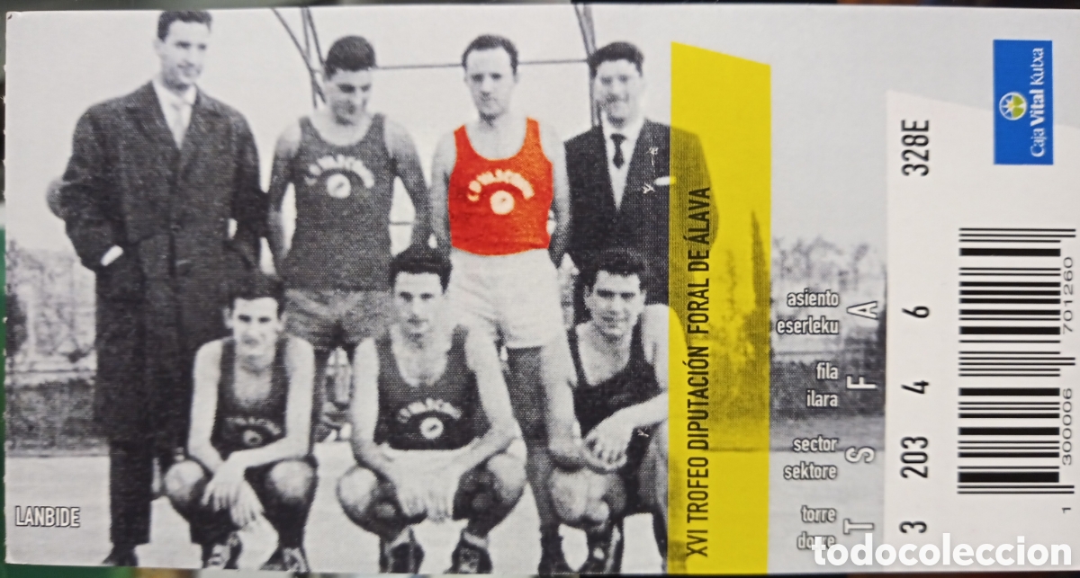Coleccionismo deportivo: ENTRADA BASKONIA. XVI TROFEO DIPUTACI&Oacute;N - Foto 1