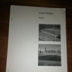 Coleccionismo deportivo: JUEGOS OLÍMPICOS BARCELONA 92 - ESTADI OLÍMPIC - MANUAL