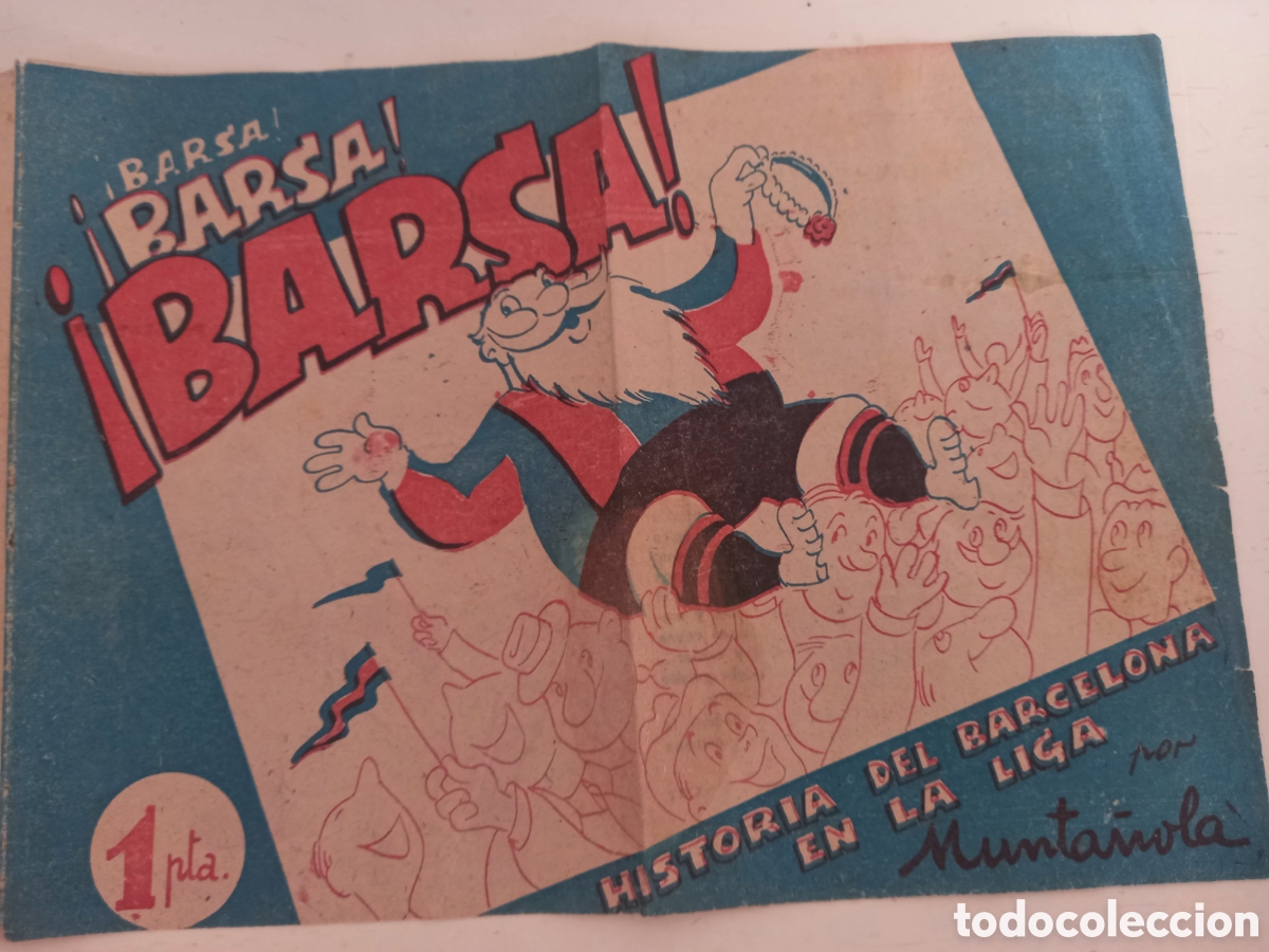 Coleccionismo deportivo: BARSA!. Historia del Barcelona en la Liga. Ilust Munta&ntilde;ola. - Foto 1