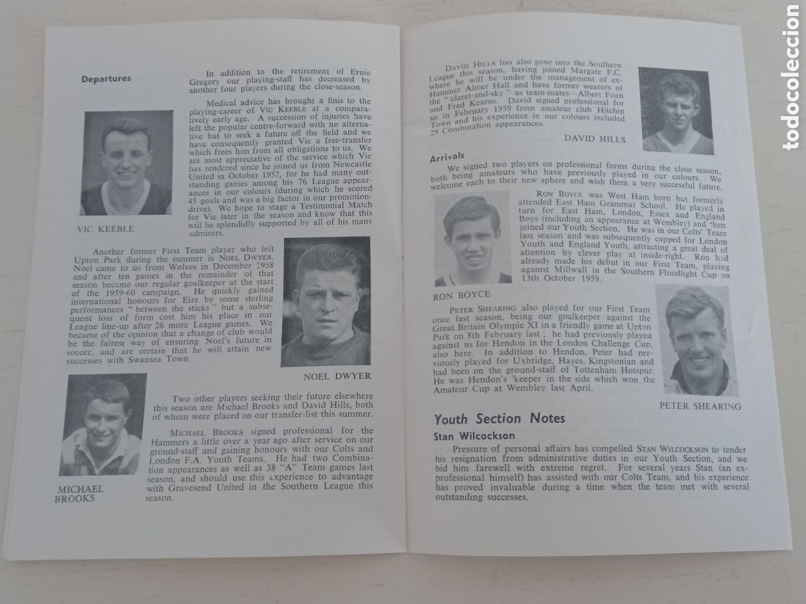 Coleccionismo deportivo: WEST HAM UNITED. Programa Partido Aston Villa. 1960 - Foto 2