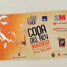 Coleccionismo deportivo: ENTRADA DE BASQUET - COPA DEL REY - PALACIO DE LOS DEPORTES DE MADRID (FEBRERO 2009)
