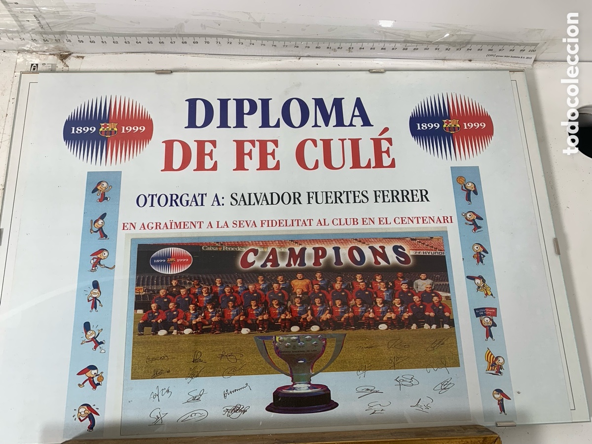 Coleccionismo deportivo: 01_Diplomas FC Barcelona - Foto 3