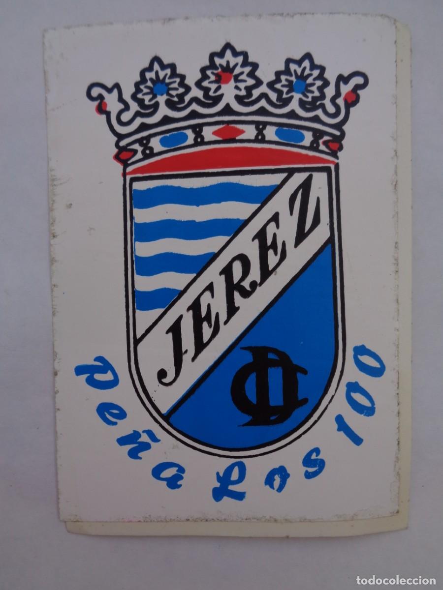 Coleccionismo deportivo: PEGATINA DEL JEREZ D.C. . PE&Ntilde;A LOS 100 - Foto 1
