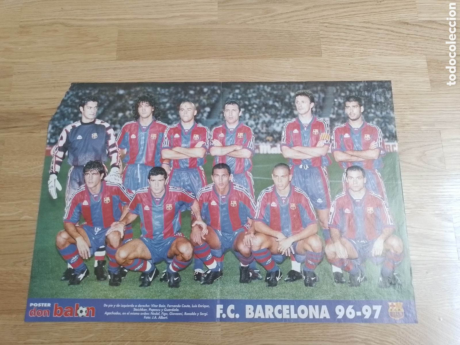Coleccionismo deportivo: Poster F.C. Barcelona 96-97 - Foto 1