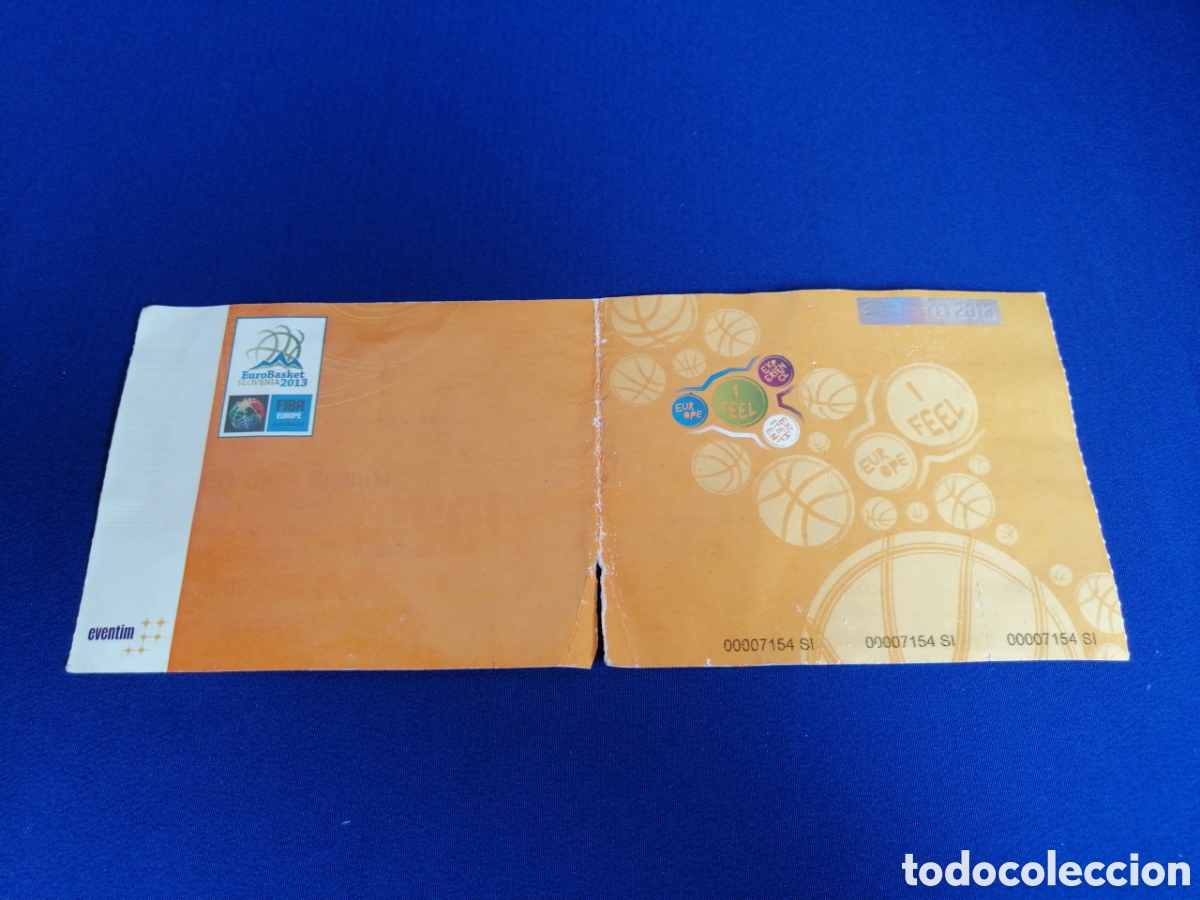 Coleccionismo deportivo: EUROBASKET 2013 GEORGIA - ESPA&Ntilde;A ENTRADA - Foto 1