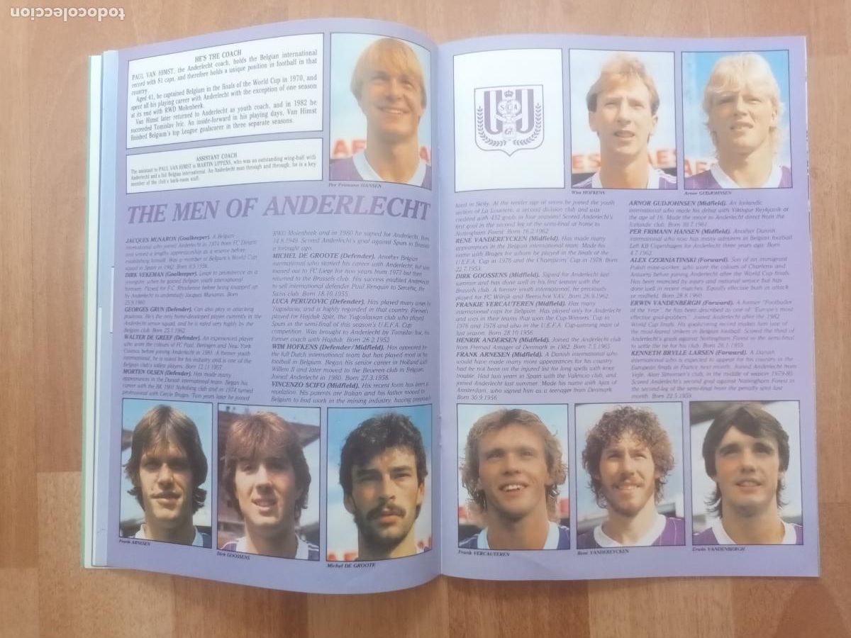 Coleccionismo deportivo: PROGRAMA FUTBOL FINAL COPA UEFA TOTTENHAM HOTSPUR - R.S.C. ANDERLECHT 1984 1985 - Foto 6