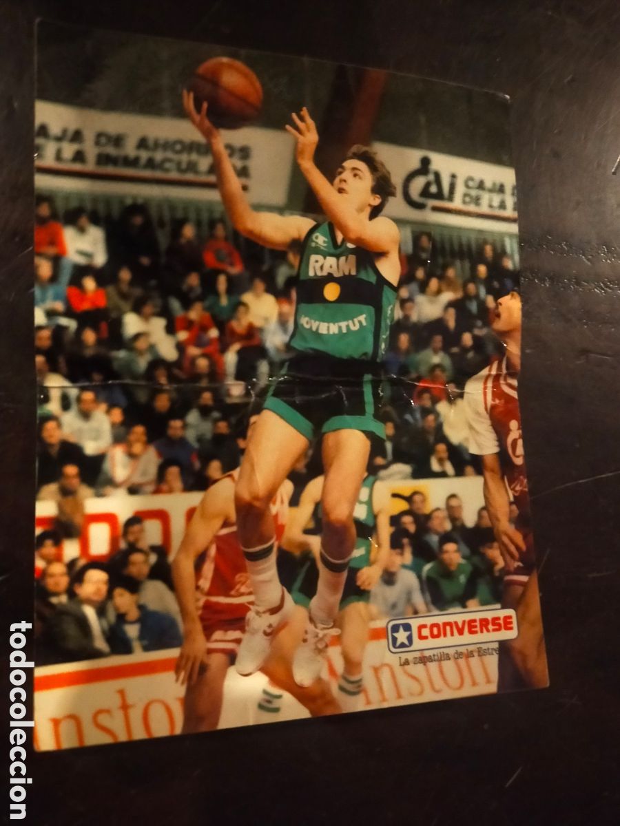 Coleccionismo deportivo: Postal converse Tomas jofresa ram juventud baloncesto - Foto 1