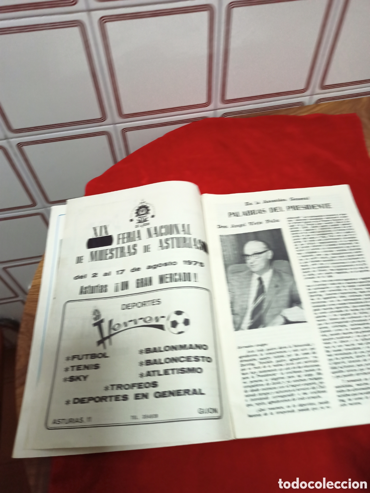Coleccionismo deportivo: Folleto Real Sporting de Gij&oacute;n Memoria 73 - 74 - Foto 2