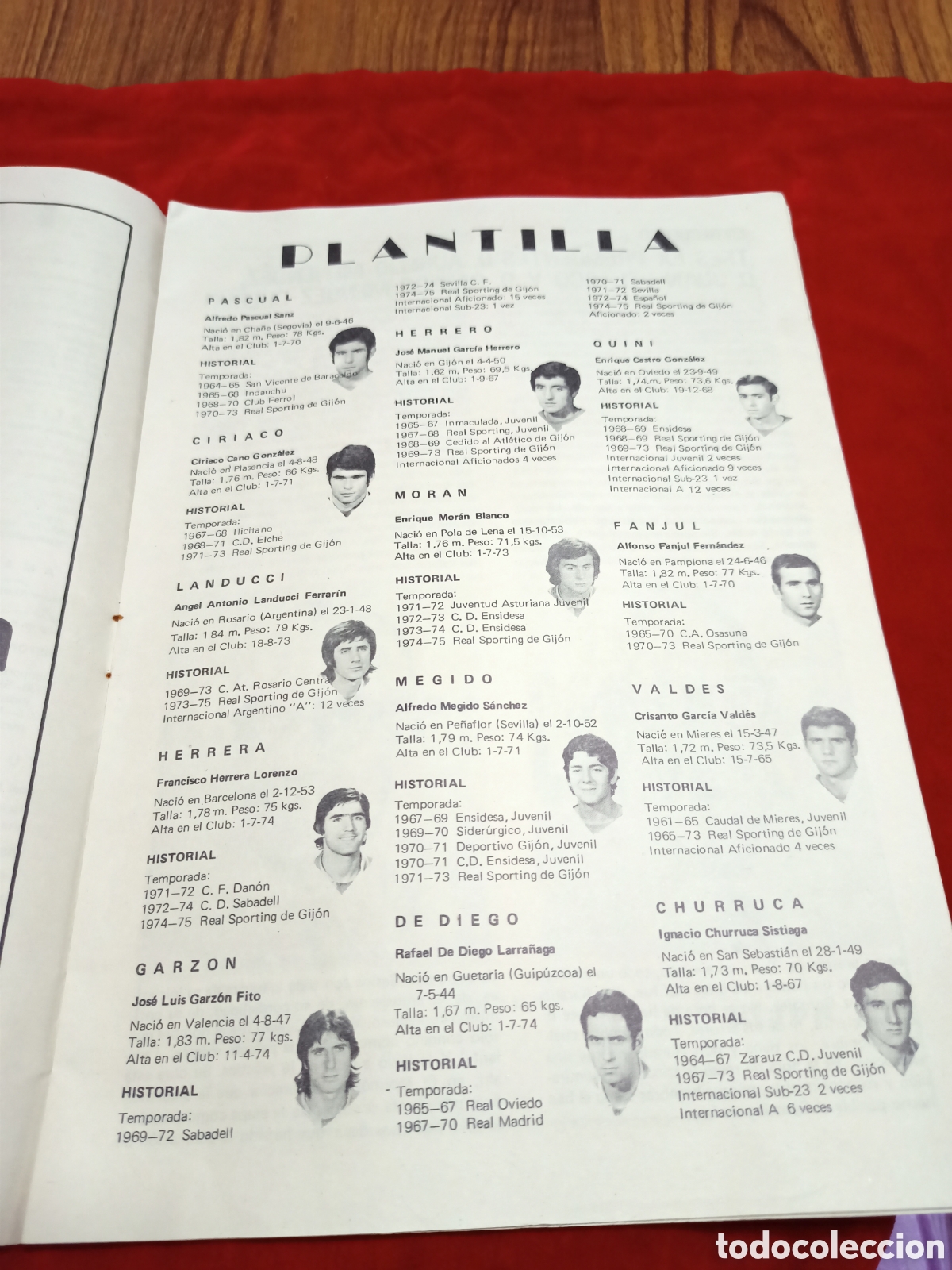 Coleccionismo deportivo: Folleto Real Sporting de Gij&oacute;n Memoria 73 - 74 - Foto 4