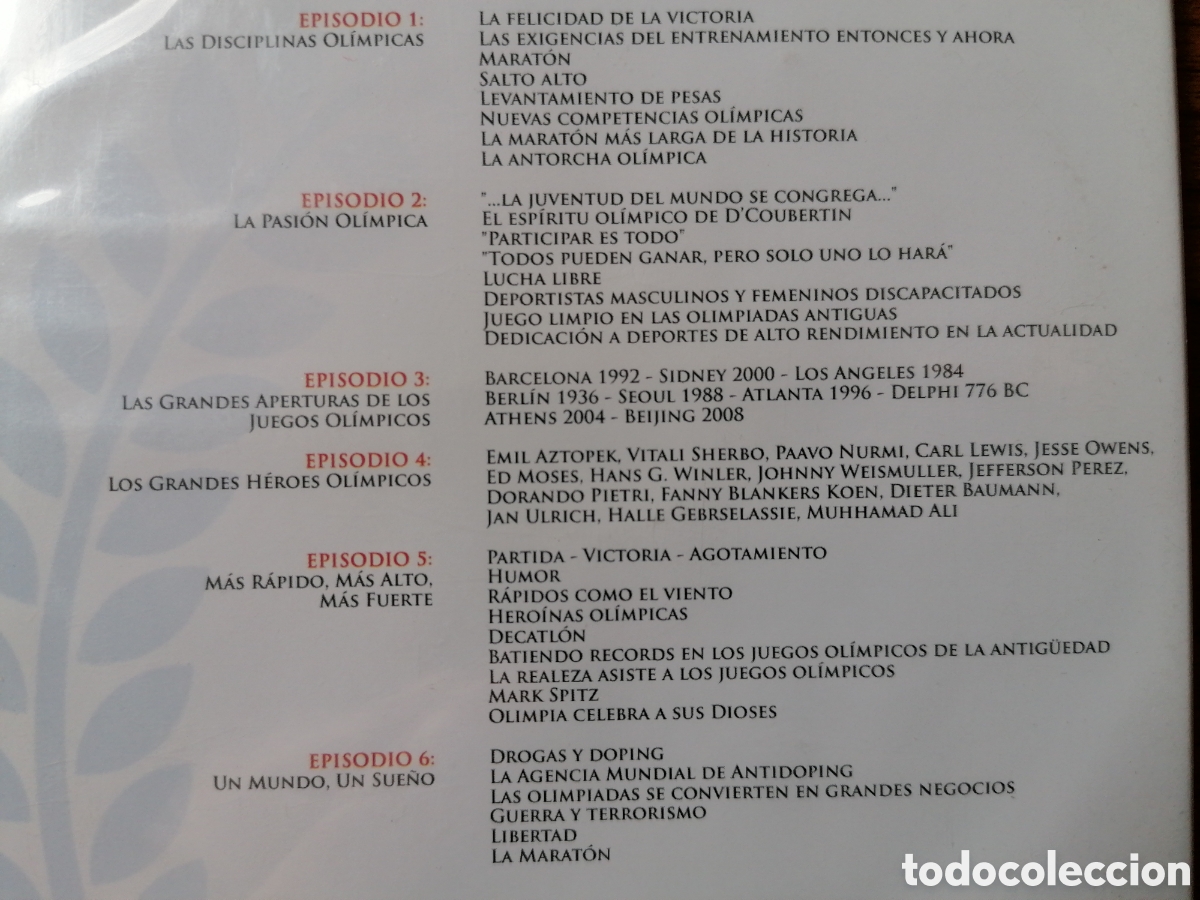 Coleccionismo deportivo: OLIMPIADAS LA PASION POR EL ESFUERZO - 2DVD - Foto 3