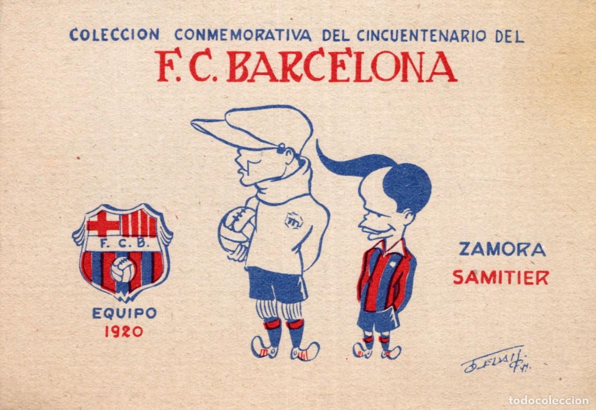 Coleccionismo deportivo: F.C. BARCELONA. EQUIPO 1920. ZAMORA Y SAMITIER - Foto 1