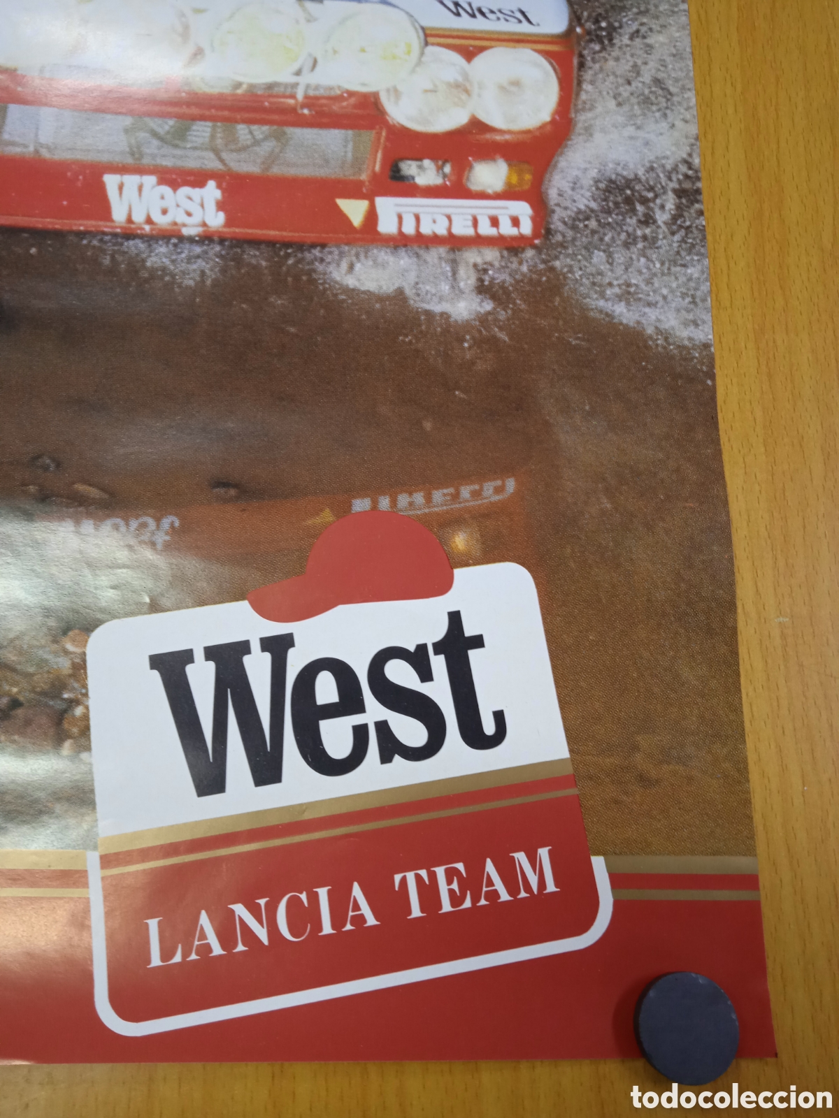 Coleccionismo deportivo: Poster West Lancia Team rally 80 - Foto 2