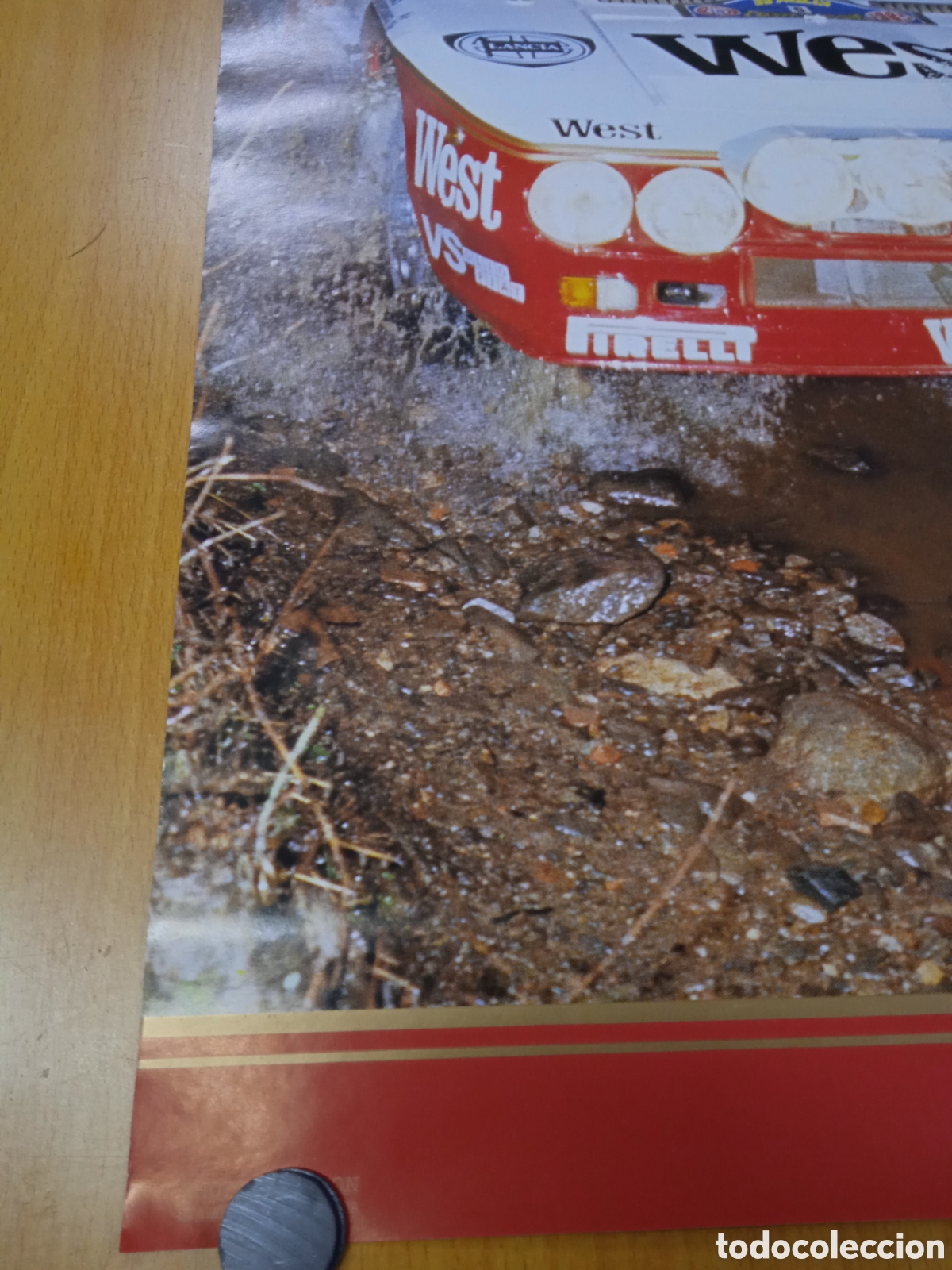 Coleccionismo deportivo: Poster West Lancia Team rally 80 - Foto 3