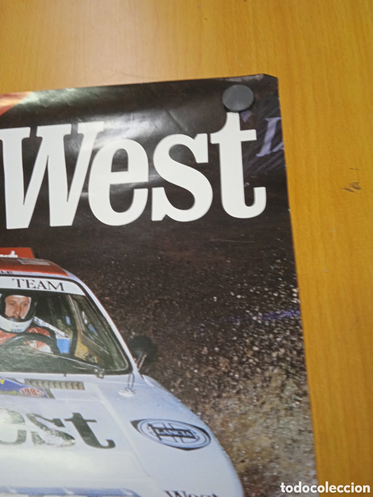 Coleccionismo deportivo: Poster West Lancia Team rally 80 - Foto 5