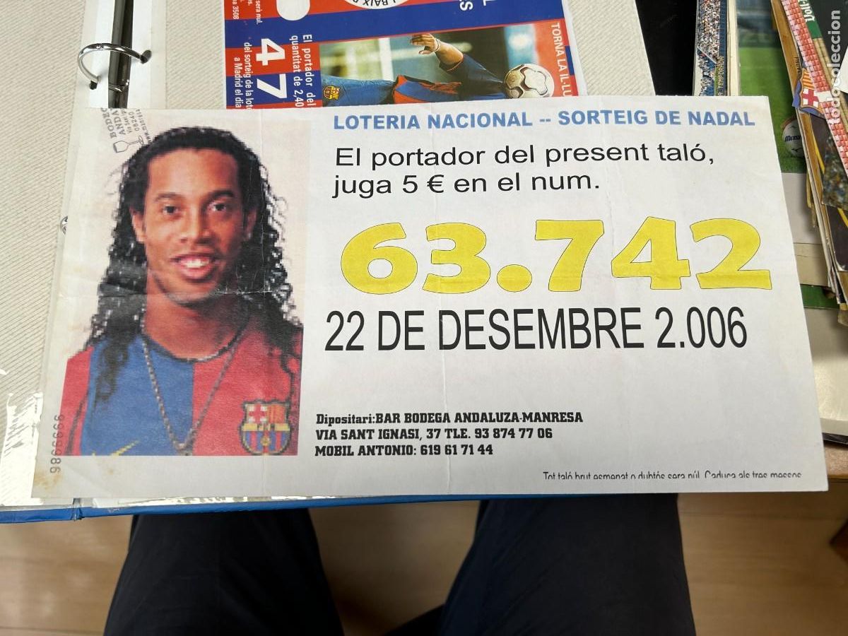 Coleccionismo deportivo: barcelona ronaldi&ntilde;o publicidad LBUM 4 - Foto 1