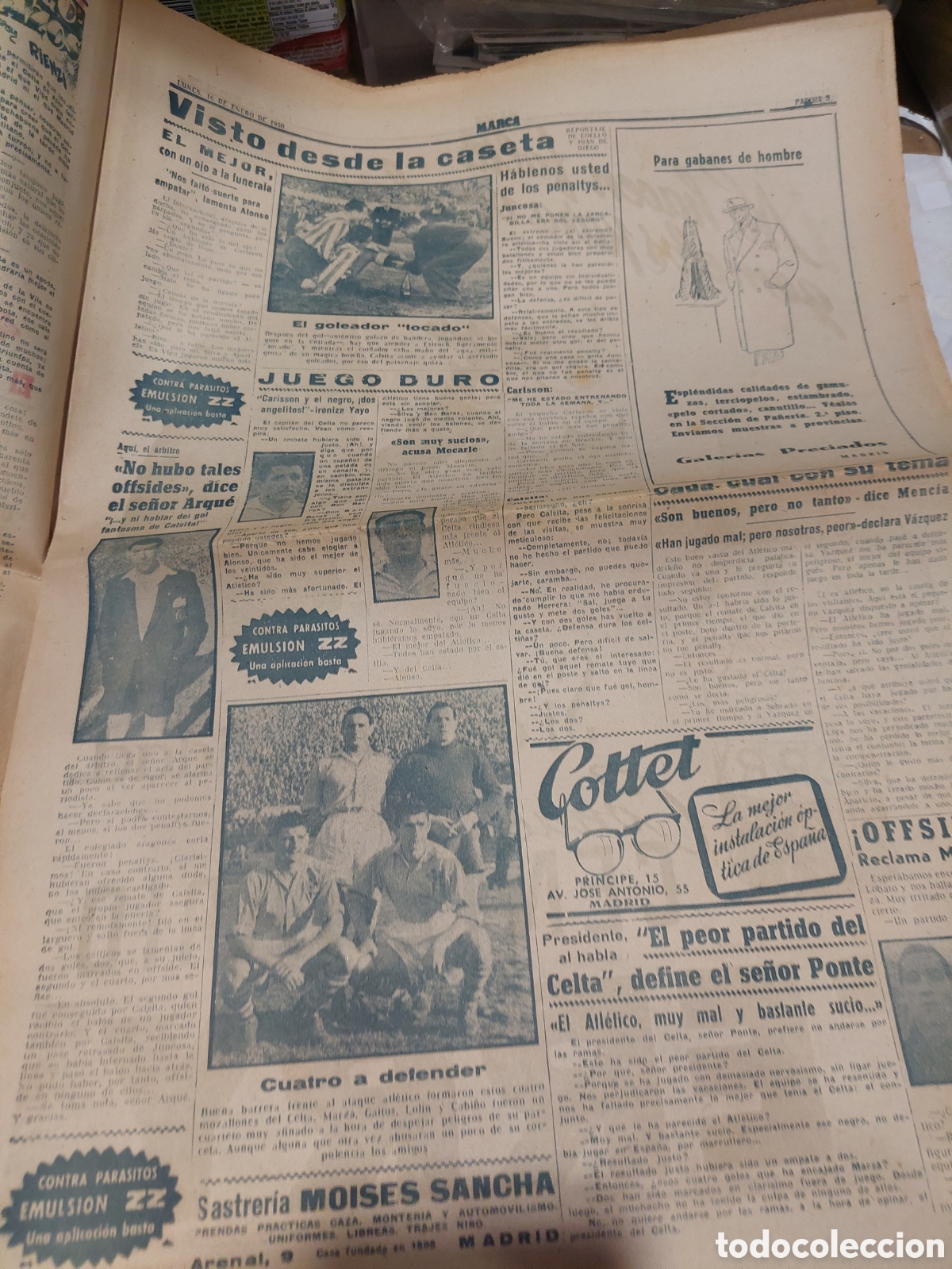 Coleccionismo deportivo: 1950 16 ENERO N&Uacute;MERO 2226 EL MADRID PUESTO - Foto 2