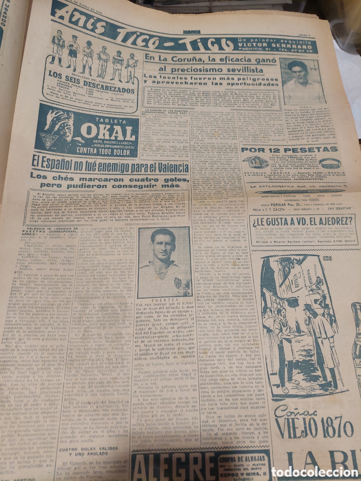 Coleccionismo deportivo: 1950 16 ENERO N&Uacute;MERO 2226 EL MADRID PUESTO - Foto 4