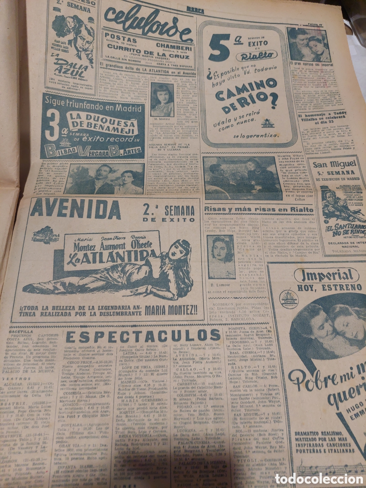 Coleccionismo deportivo: 1950 16 ENERO N&Uacute;MERO 2226 EL MADRID PUESTO - Foto 6