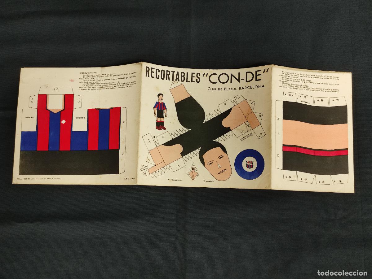Coleccionismo deportivo: RECORTABLES CON-DE - C.F. BARCELONA - - Foto 3