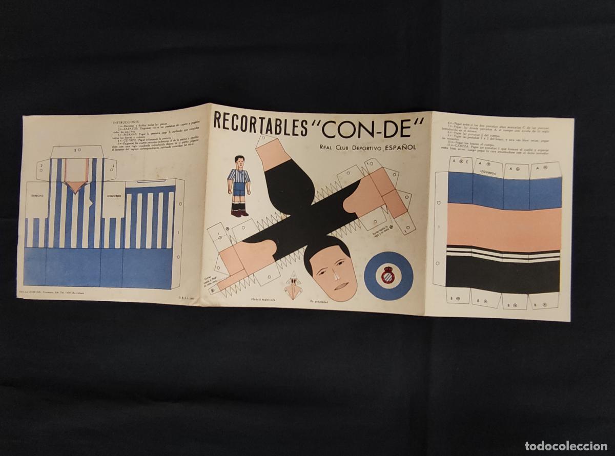 Coleccionismo deportivo: RECORTABLES CON-DE - R.C.D. ESPA&Ntilde;OL - - Foto 3