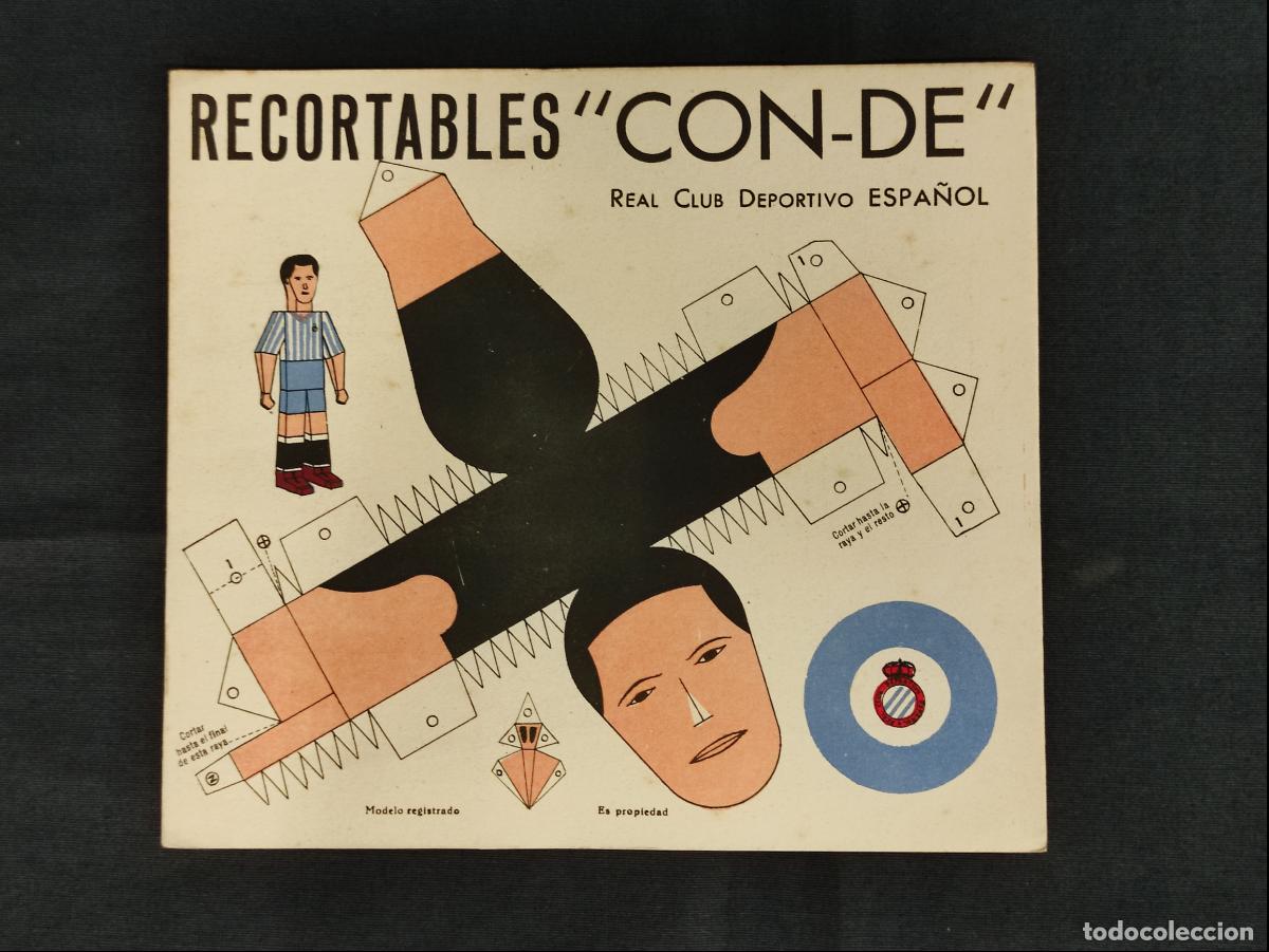 Coleccionismo deportivo: RECORTABLES CON-DE - R.C.D. ESPA&Ntilde;OL - - Foto 1