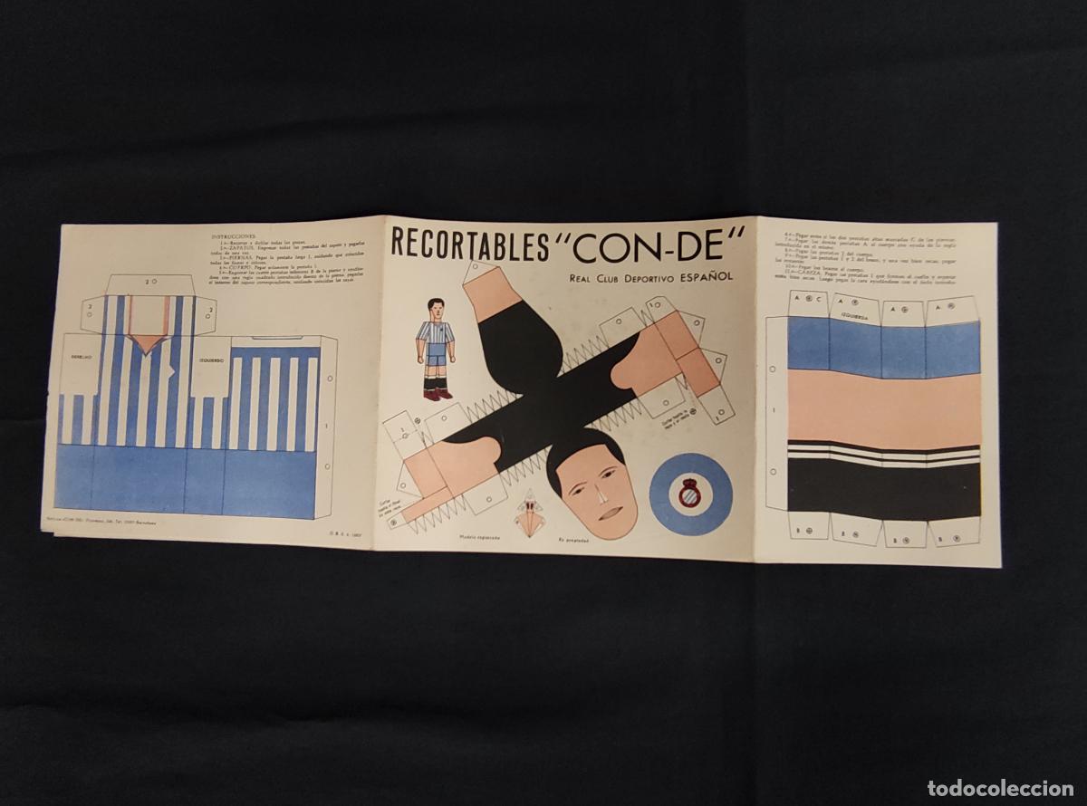 Coleccionismo deportivo: RECORTABLES CON-DE - R.C.D. ESPA&Ntilde;OL - - Foto 3