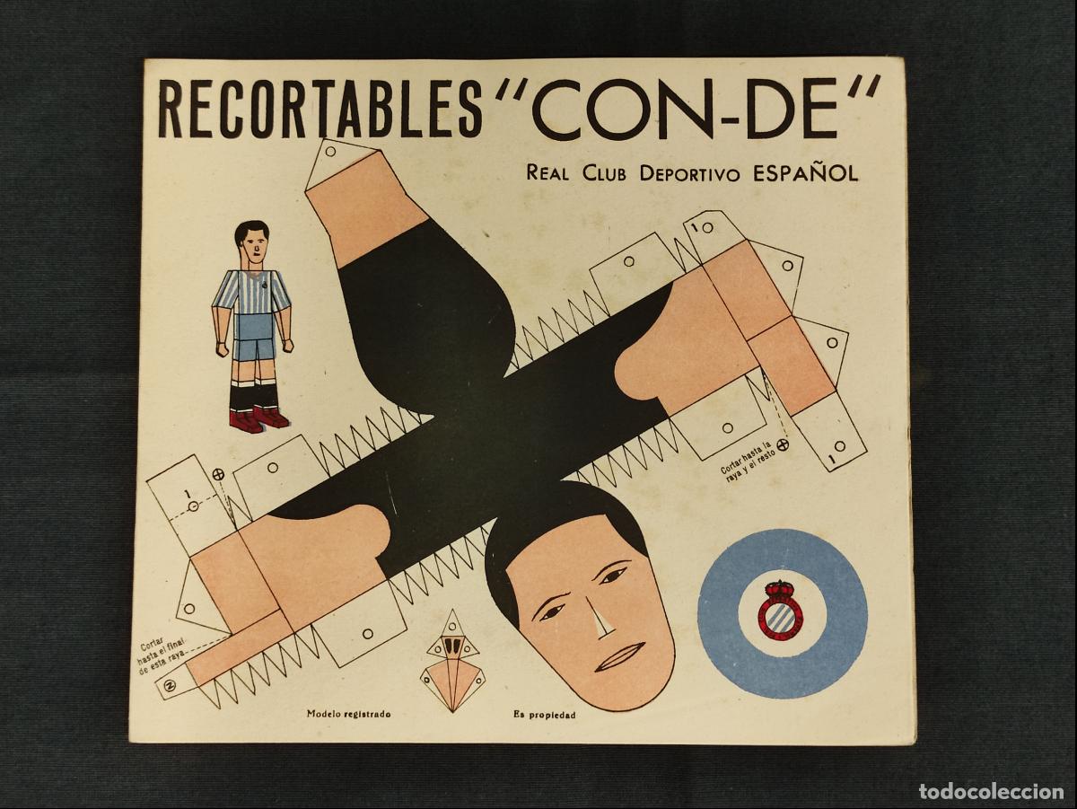 Coleccionismo deportivo: RECORTABLES CON-DE - R.C.D. ESPA&Ntilde;OL - - Foto 1
