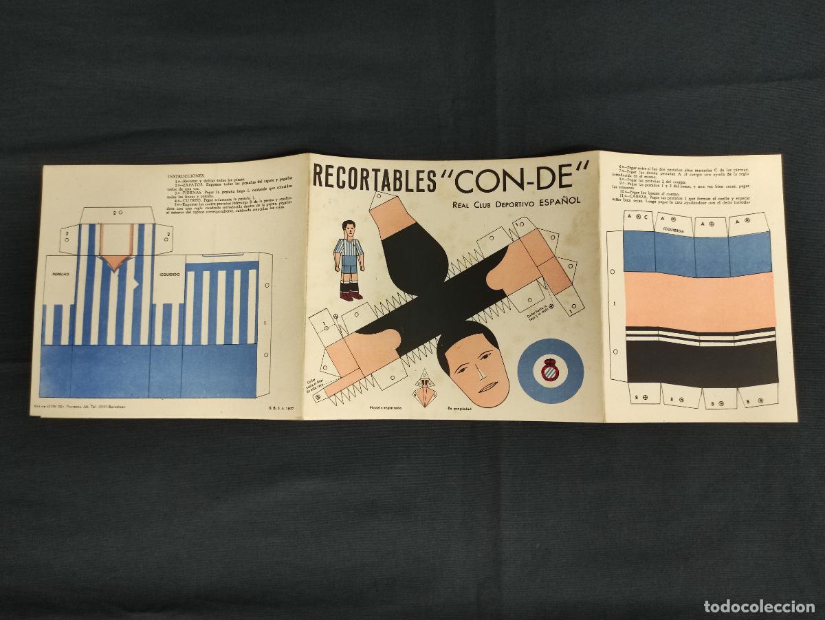 Coleccionismo deportivo: RECORTABLES CON-DE - R.C.D. ESPA&Ntilde;OL - - Foto 3