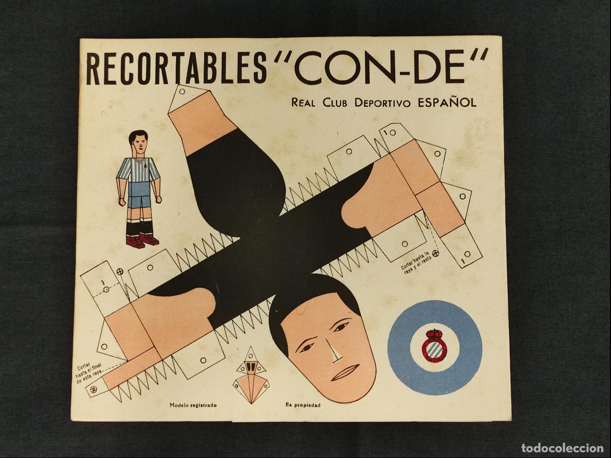 Coleccionismo deportivo: RECORTABLES CON-DE - R.C.D. ESPA&Ntilde;OL - - Foto 1