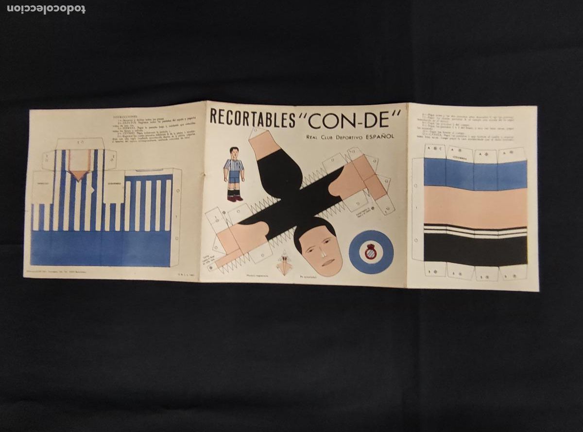 Coleccionismo deportivo: RECORTABLES CON-DE - R.C.D. ESPA&Ntilde;OL - - Foto 3