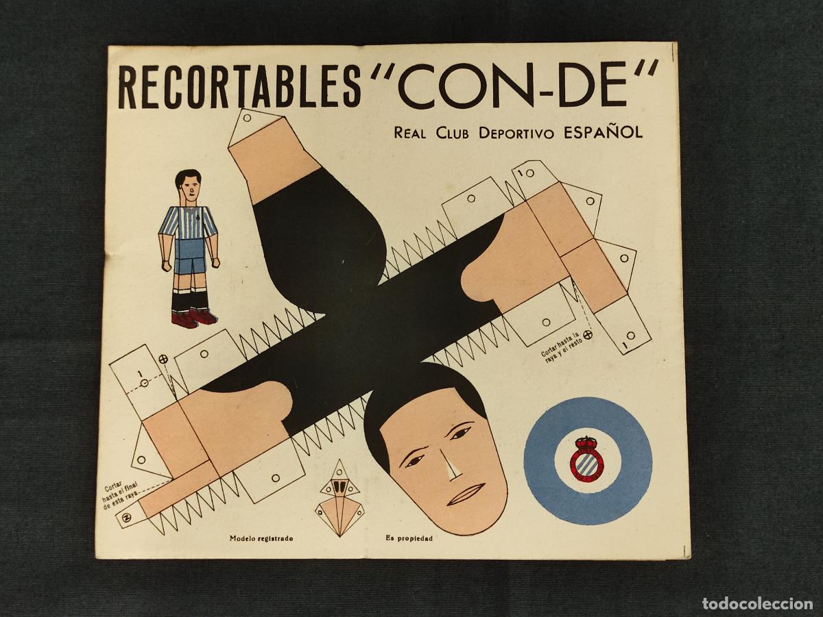 Coleccionismo deportivo: RECORTABLES CON-DE - R.C.D. ESPA&Ntilde;OL - - Foto 1