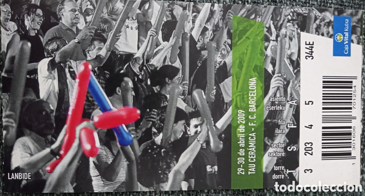 Coleccionismo deportivo: ENTRADA BASKONIA VS FC BARCELONA - Foto 1